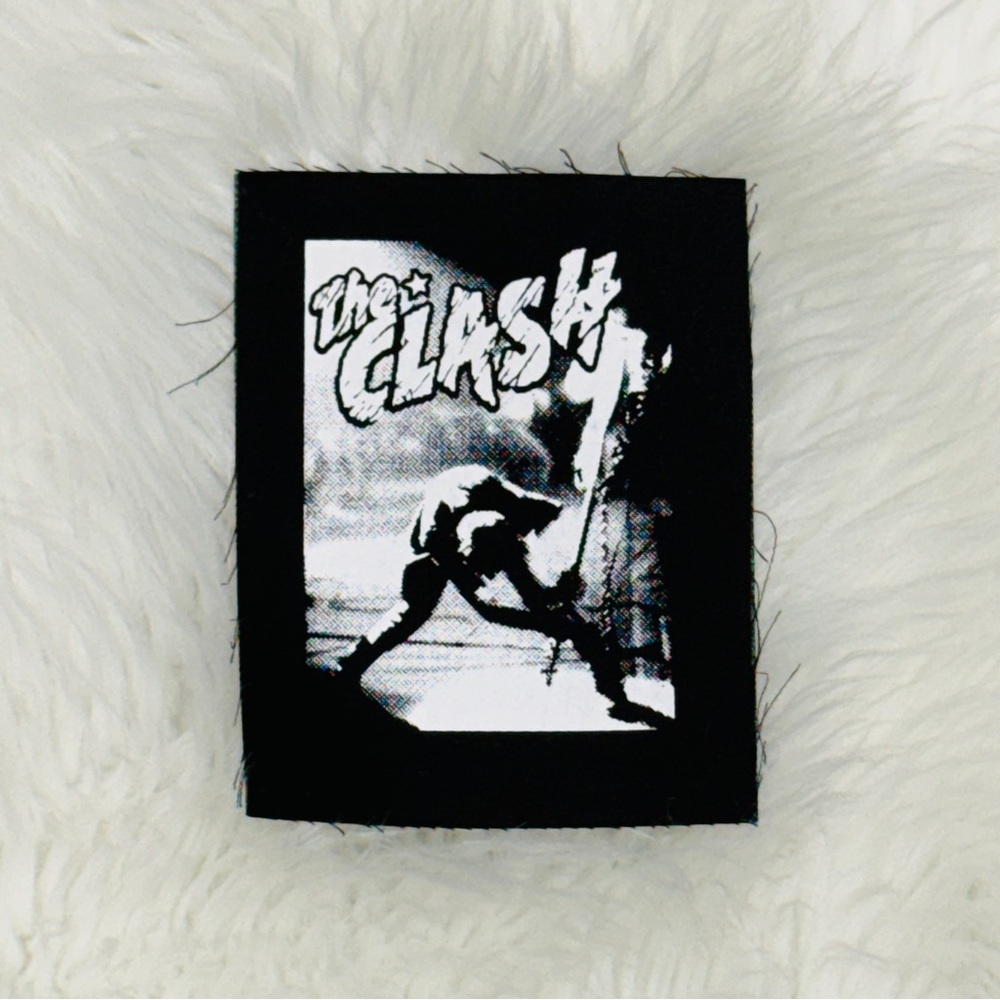 THE CLASH London Calling Cloth Screen Print Patch - Classic Punk Band DIY